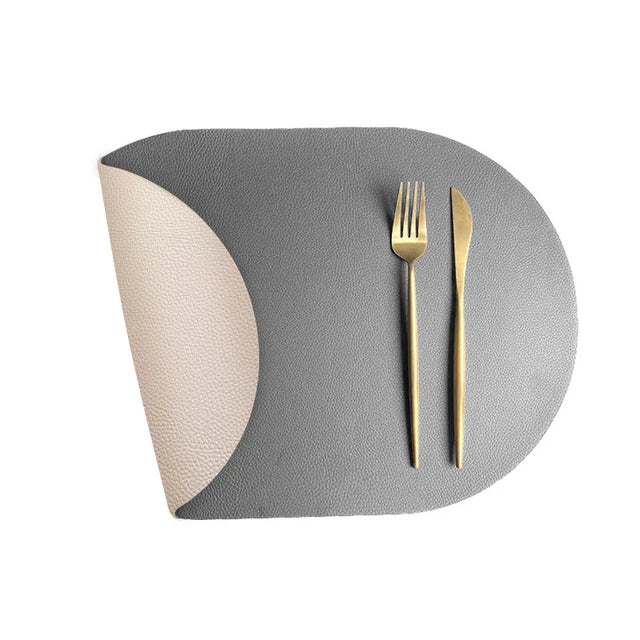 Dual-Sided Faux Leather Placemats – Waterproof Heat-Resistant Wipe Clean Table Mats for Stylish Dining Table Settings - Image 4