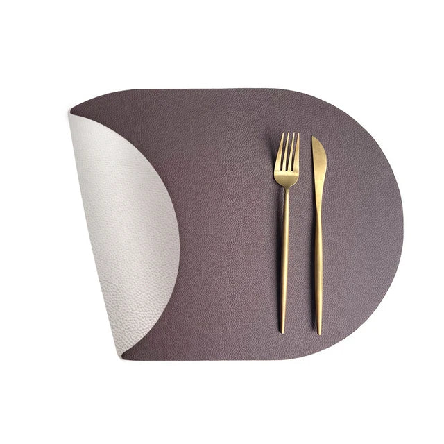 Dual-Sided Faux Leather Placemats – Waterproof Heat-Resistant Wipe Clean Table Mats for Stylish Dining Table Settings - Image 5