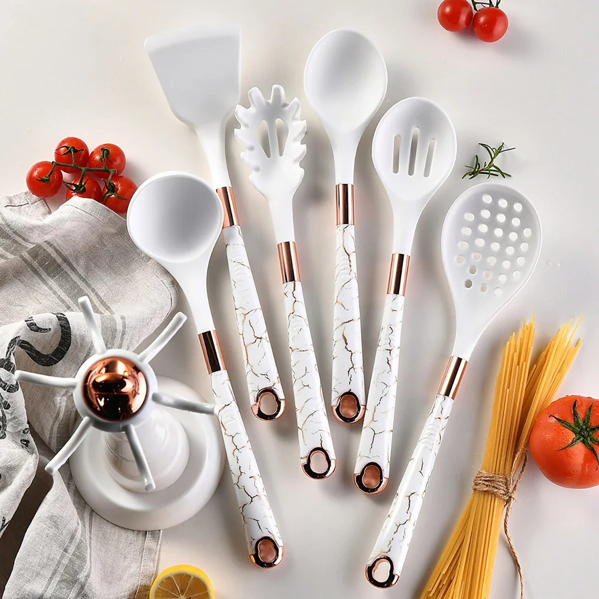 Kitchen Utensil Set with Holder - Collection - Image 7
