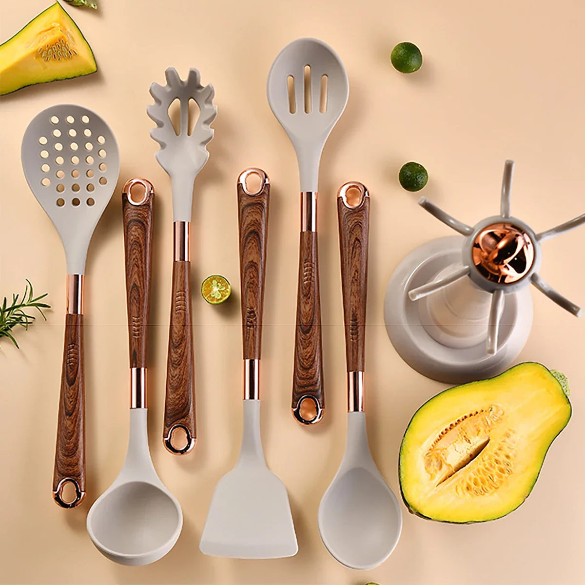 Kitchen Utensil Set with Holder - Collection - Image 8