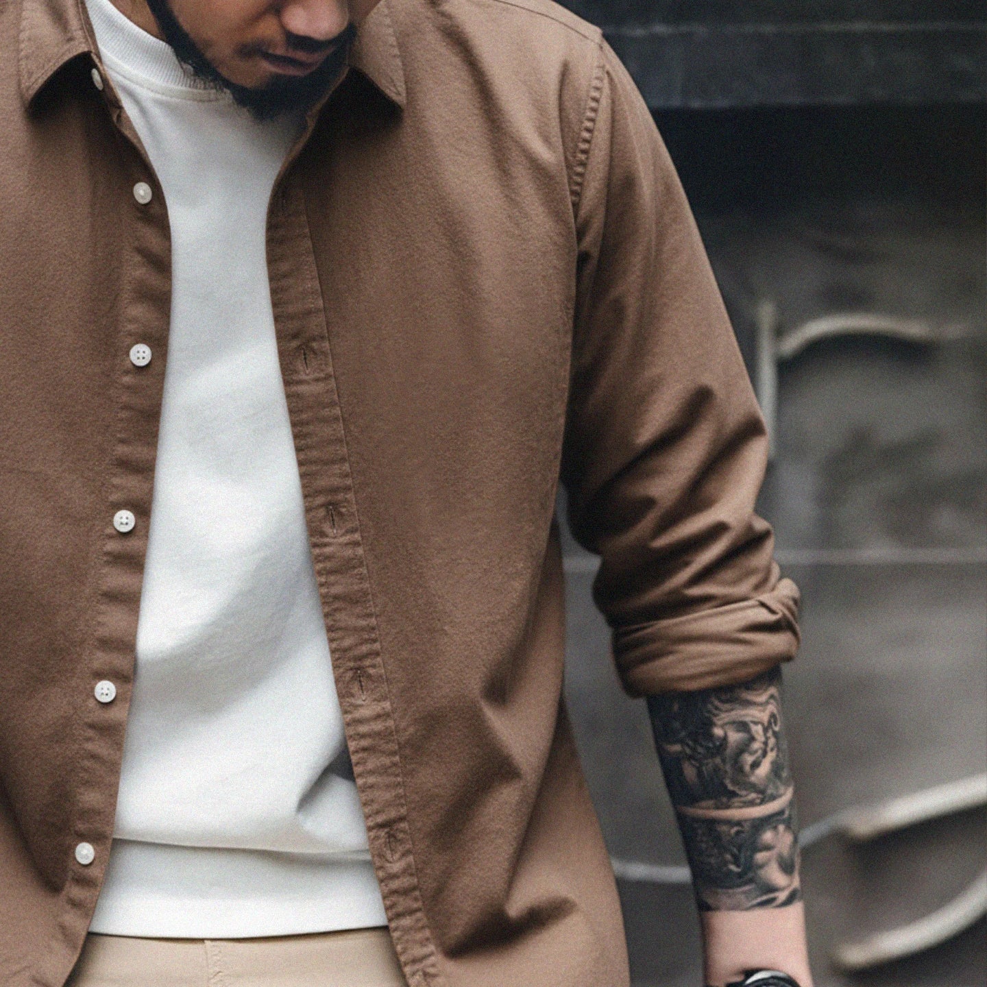 Redford Men’s Long Sleeve Oxford Shirt – 100% Cotton Brushed Casual Button Down Shirt - Image 6