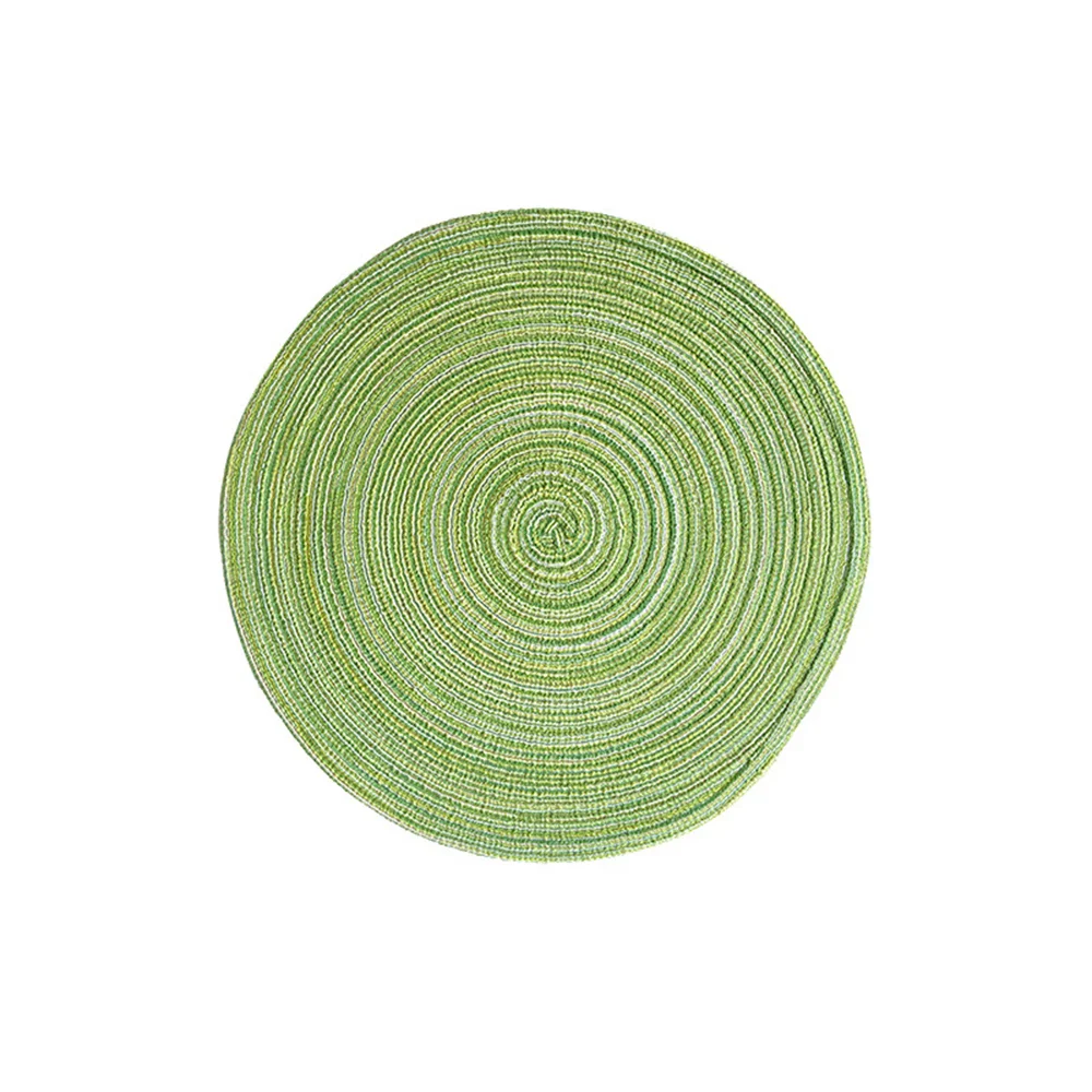 Round Woven Placemats in Vibrant Colours for Stylish Dining - Image 9